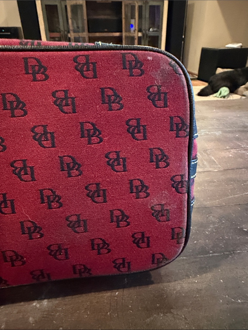 Dooney & Bourke Burgundy Monogram Shoulder Hobo - Picture 15 of 16